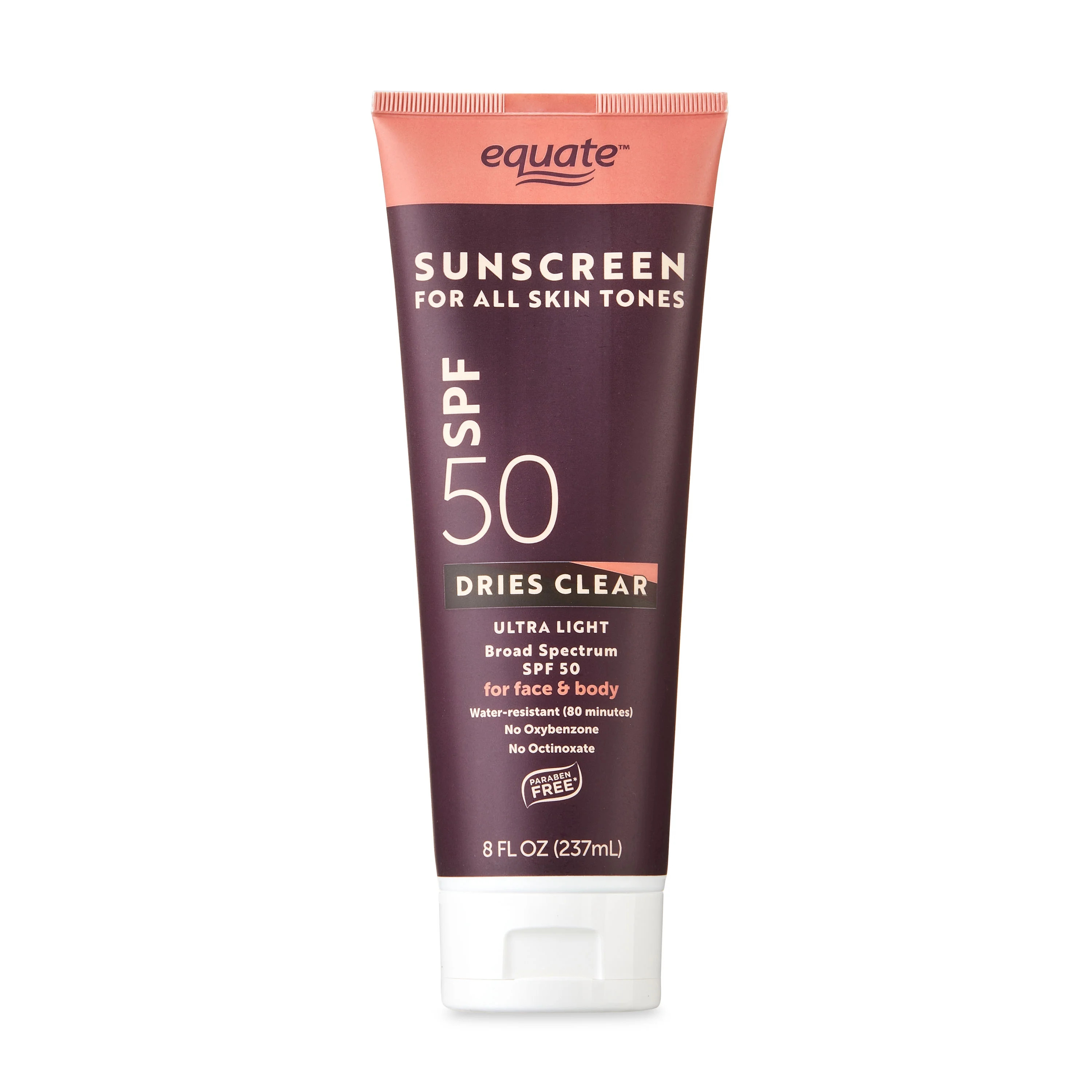 Equate Ultra Light Broad Spectrum Sunscreen Lotion for All Skin Tones, SPF 50, 8 fl oz | Walmart (US)
