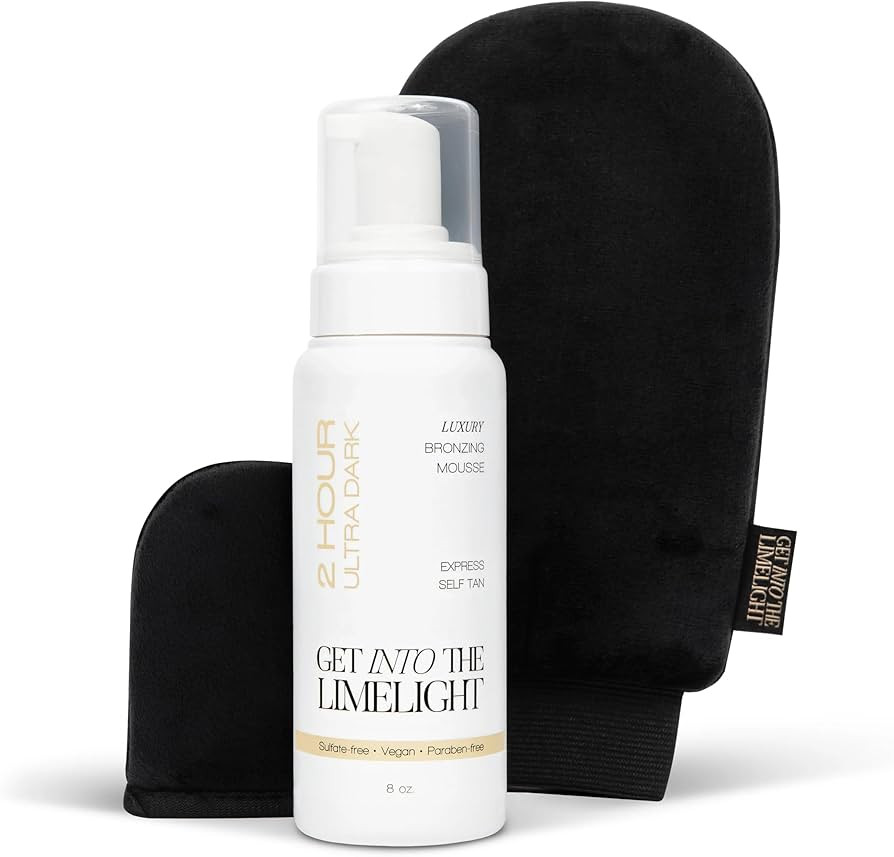 Get Into The Limelight 2 Hour Ultra Dark Starter Pack: 2 Hour Ultra Dark Sunless Tanning Mousse +... | Amazon (US)