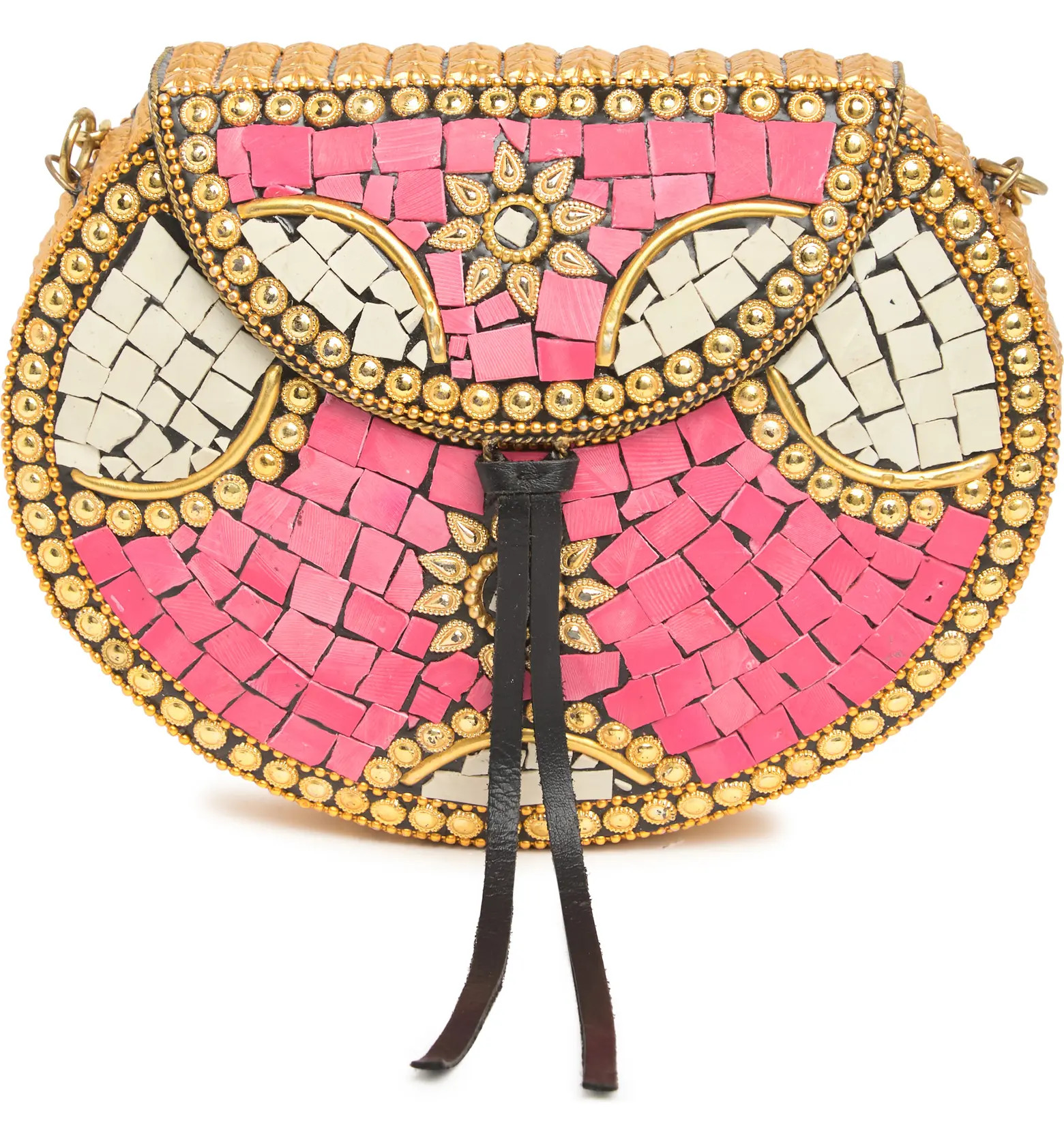 LULU Shades of Pink Iron Embellished Clutch | Nordstromrack | Nordstrom Rack