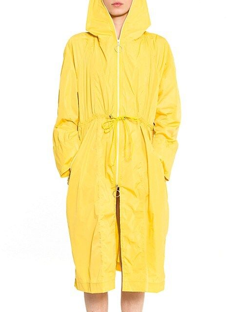 Yellow Nylon Raincoat | Saks Fifth Avenue