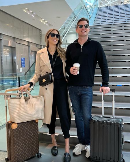 Comfortable and so stylish airport outfits that we love! 
Airport fashion/ couples edition 
I am wearing a size small on everything 


#LTKstyletip #LTKmens #LTKtravel