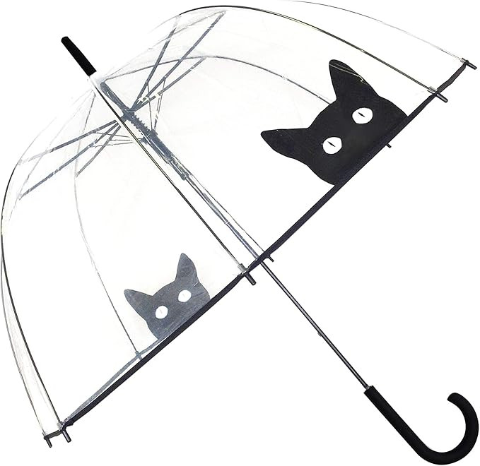 SMATI Stick Clear Bubble Umbrella (The Enhanced Edition Cat and Dog) - Auto Open - for Women and ... | Amazon (US)