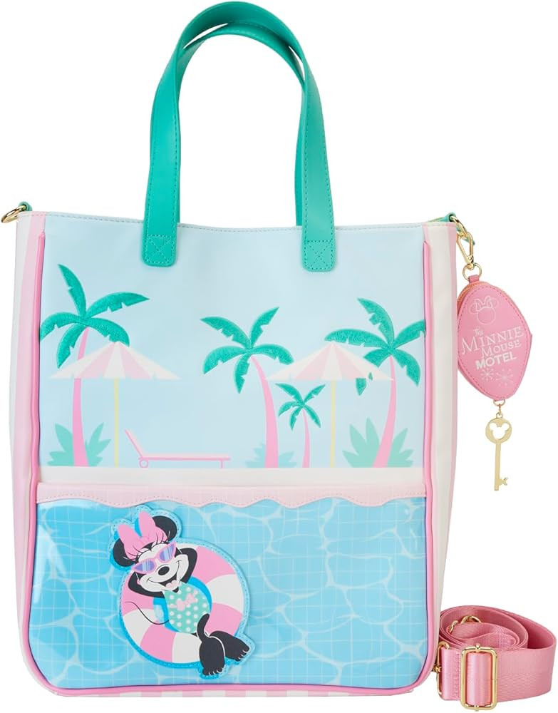 Loungefly Disney Minnie Mouse Vacation Style Poolside Tote Bag with Coin Bag | Amazon (US)