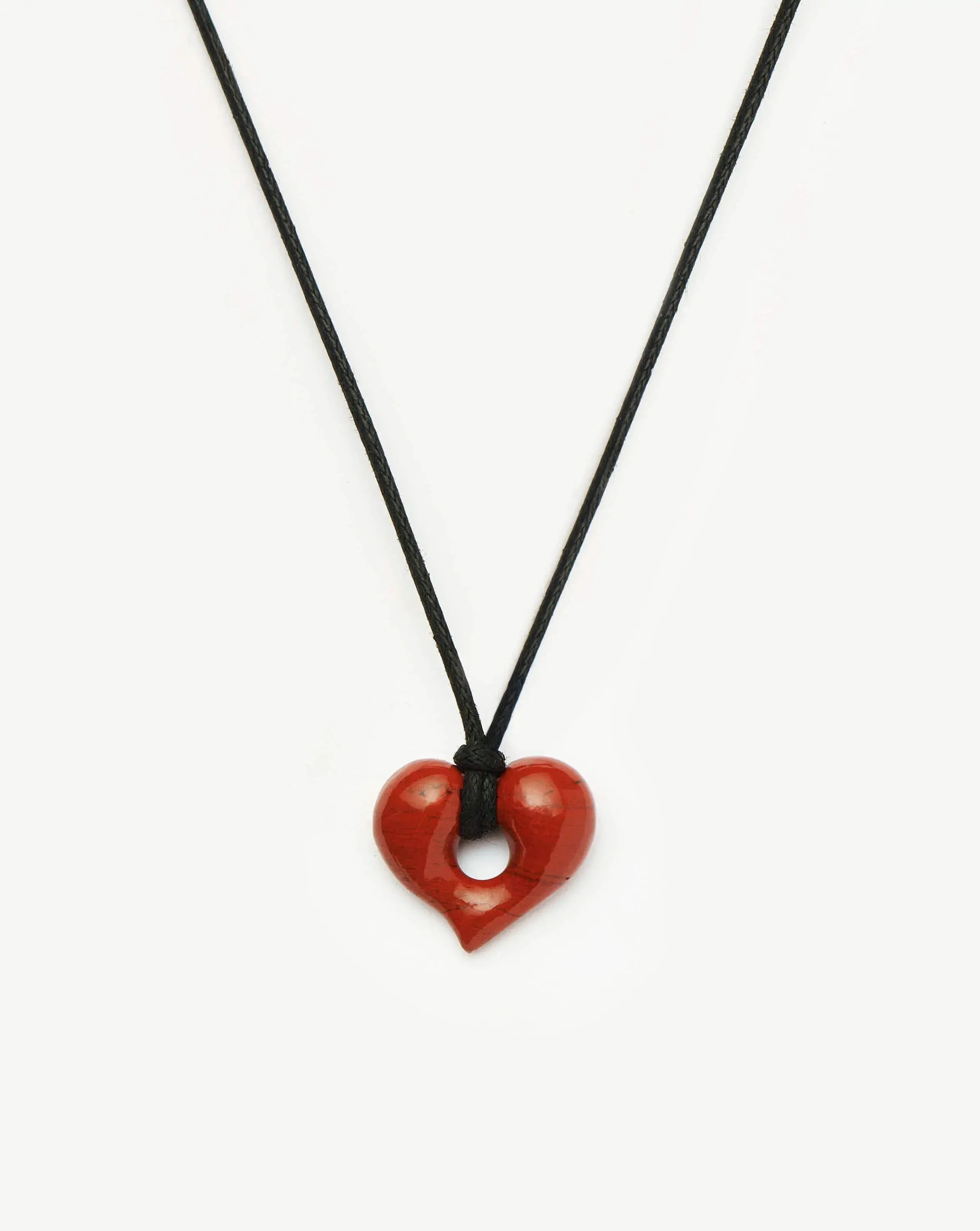 Molten Heart Gemstone Pendant Cord Necklace | Missoma UK | Missoma UK