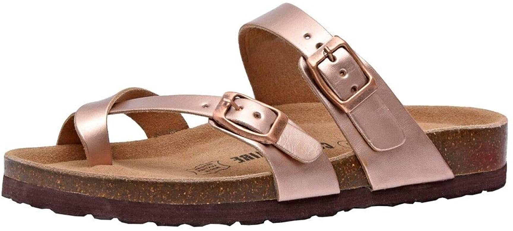 CUSHIONAIRE Women's Luna Cork footbed Sandal with +Comfort | Amazon (US)