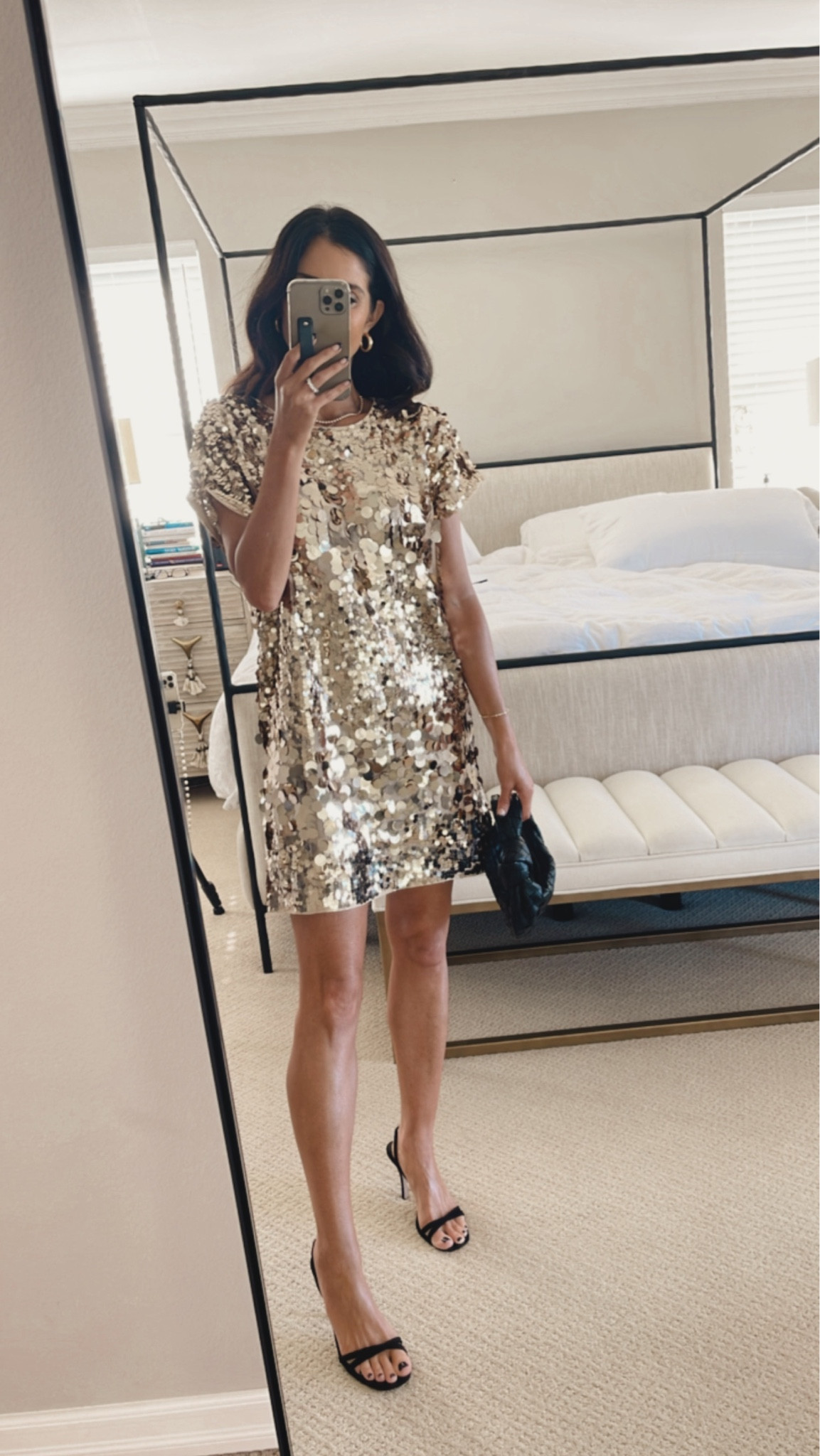 This dress is so fun and perfect for holiday events or New Year’s Eve! currently on sale and under $100. I sized up to a small for more of an oversized for, StylinAylinHome 

#LTKHoliday #LTKsalealert #LTKfindsunder100