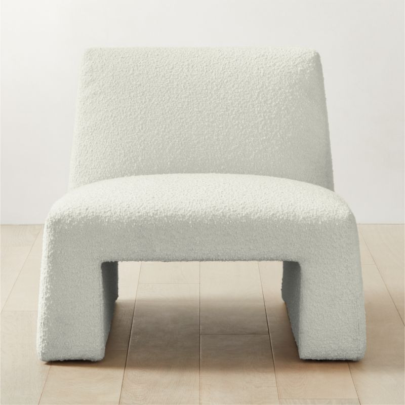 Dario Modern Cream Boucle Accent Chair + Reviews | CB2 | CB2