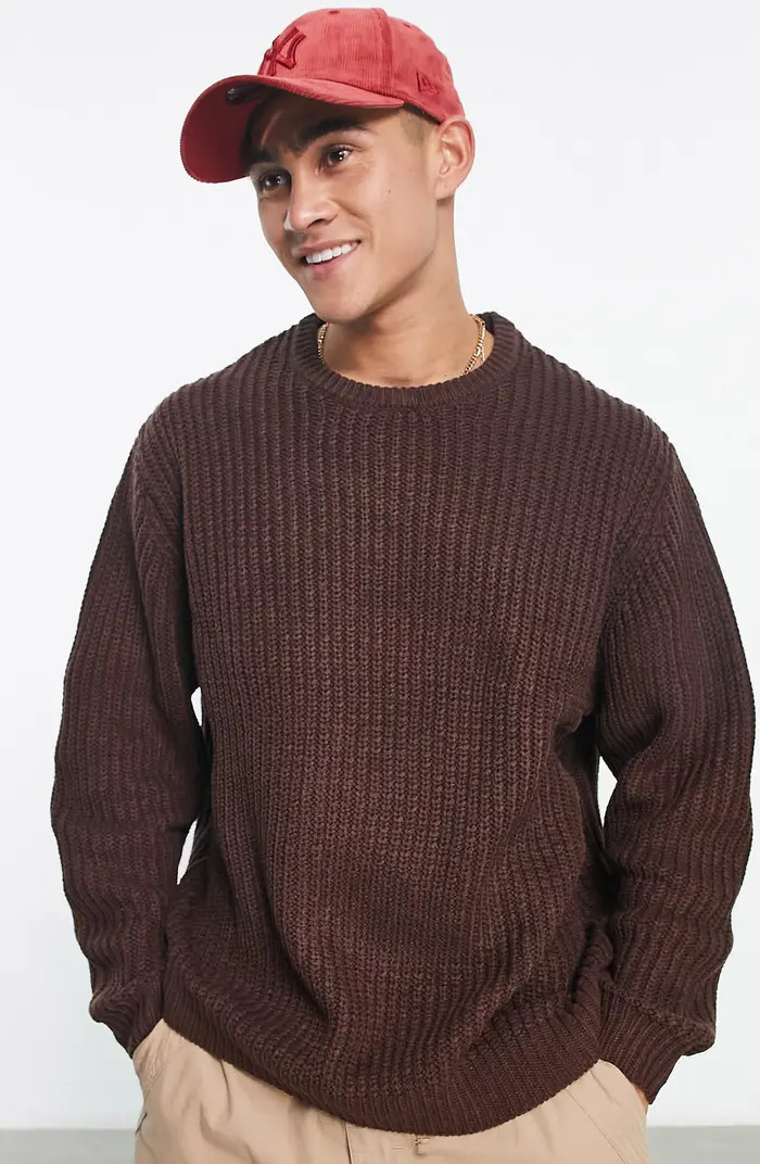 Oversize Fisherman Sweater | Nordstrom