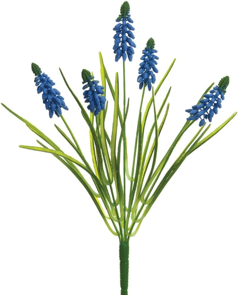 12.5" Muscari Artificial Flower Bush -Blue (Pack of 24) | Amazon (US)
