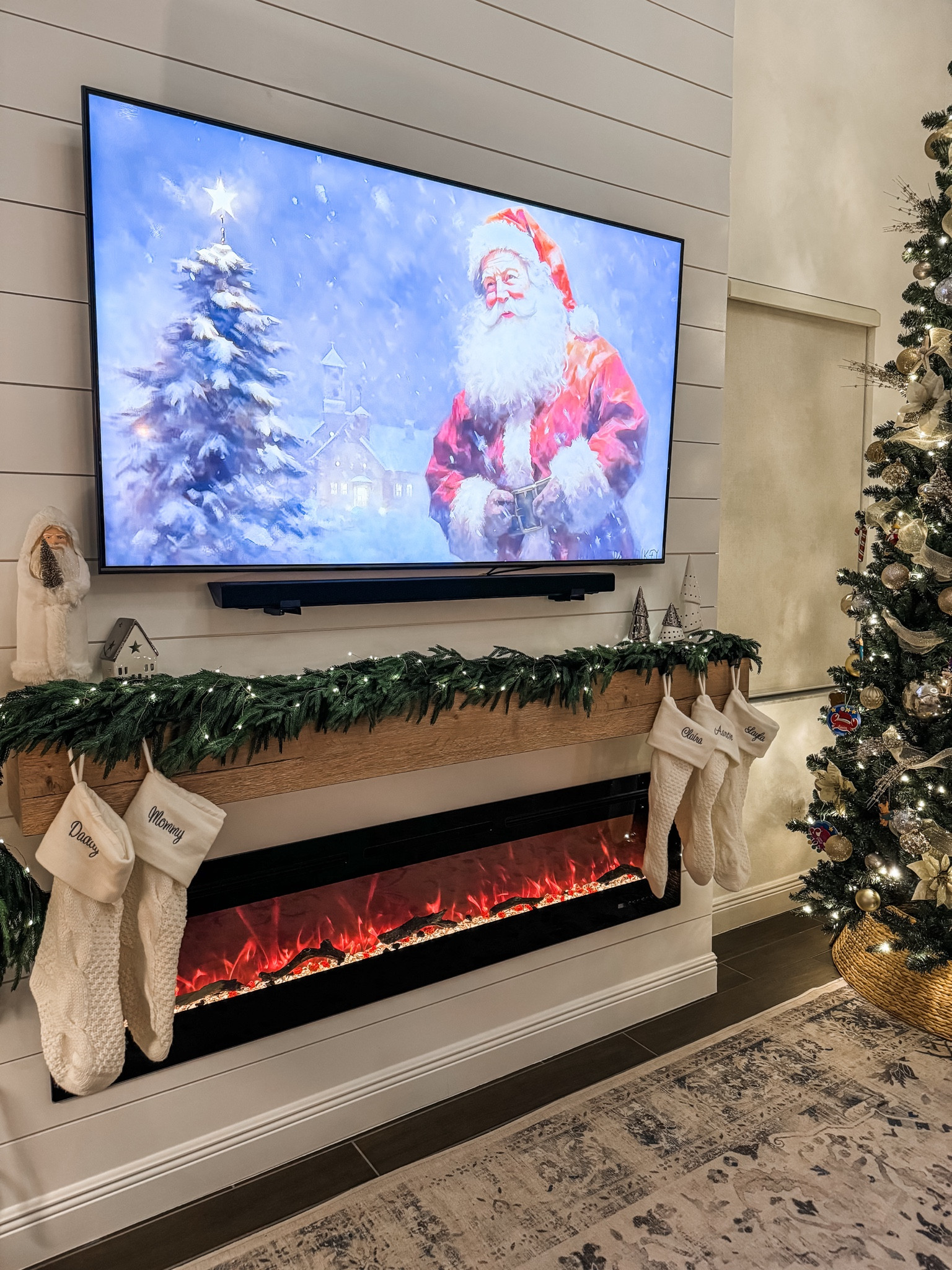 Linked it all! First year with the new fireplace buildout. Still want to add new things to the garland and mantle but this will do this year! 

YouTube search “Christmas art” for amazing pictures 

#LTKSeasonal #LTKHome #LTKHoliday