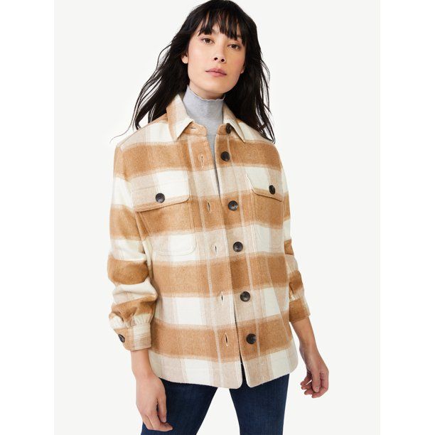 Free Assembly Women's Shirt Jacket | Walmart (US)