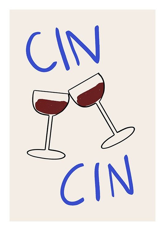 Cin Cin Poster | Desenio