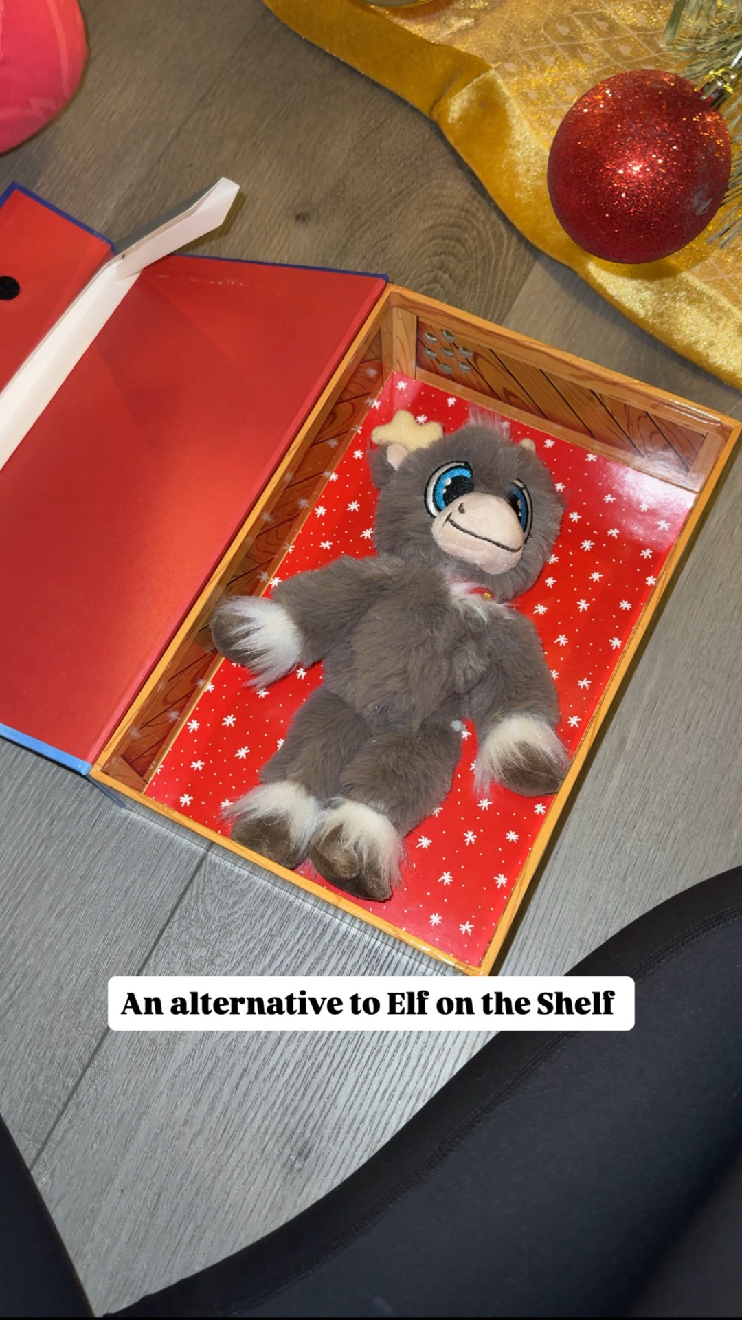 An alternative to Elf on the Shelf! This is Reindeer in Here! 🎄🎅🏼

You don’t have to start Dec 1 if you don’t want to. 

Here’s how it works: Box comes with reindeer stuffed animal and a book to read. Kids name their reindeer, and take the reindeer on all their holiday adventures. On Dec 24th, he goes back in the box under the tree to return to the North Pole for Christmas Day! 

Available at Amazon and Walmart for $19!

#LTKSeasonal #LTKKids #LTKHoliday