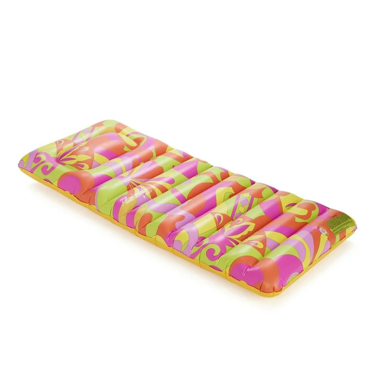 Float Life by Funboy Inflatable Lounger Pool Float, Retro Swirl, Oversized 63'' Design, Children ... | Walmart (US)