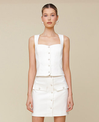 Avec Les Filles Women's Sweetheart Neckline Vest Top - Macy's | Macy's