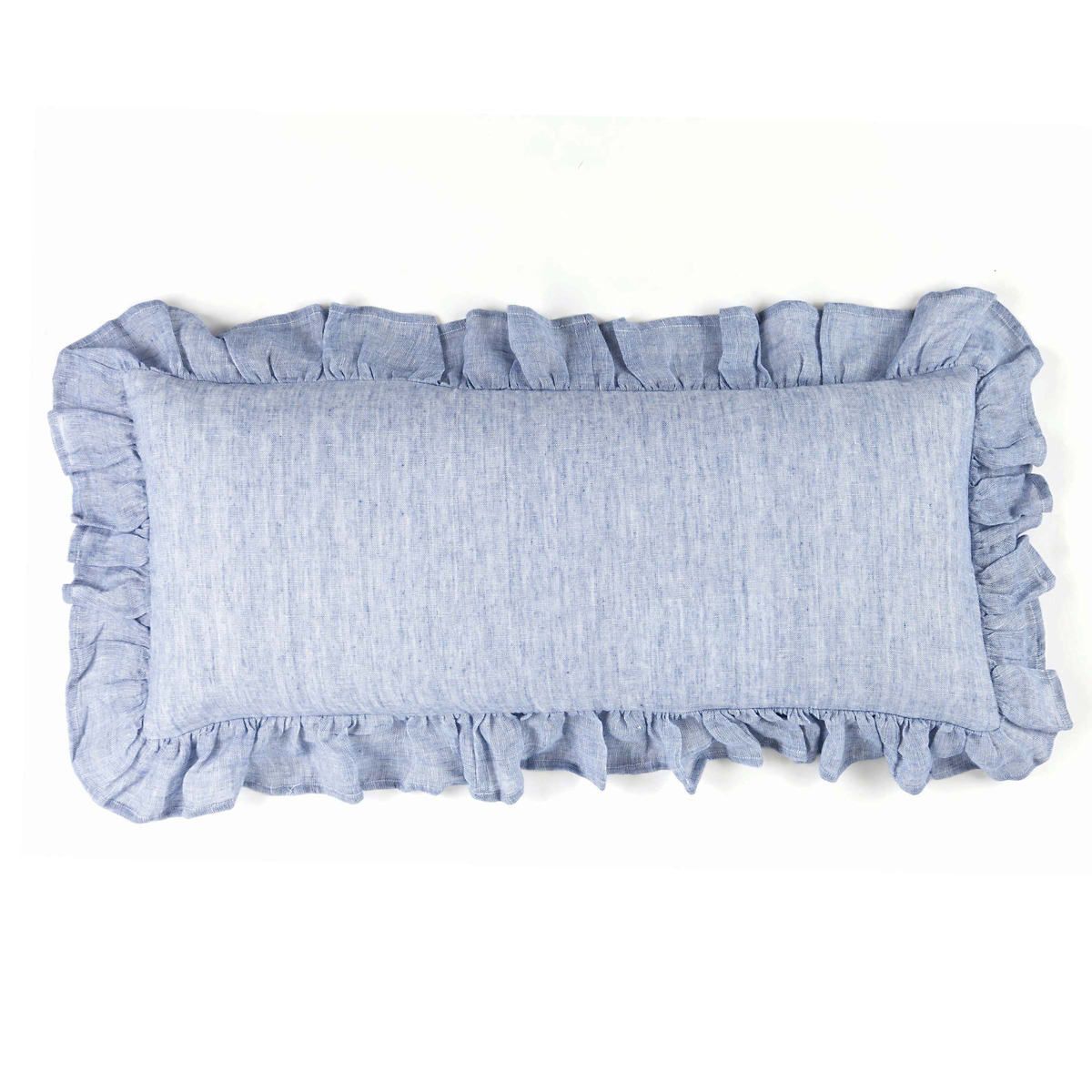 Savannah Linen Chambray French Blue Decorative Pillow | The Outlet | Annie Selke