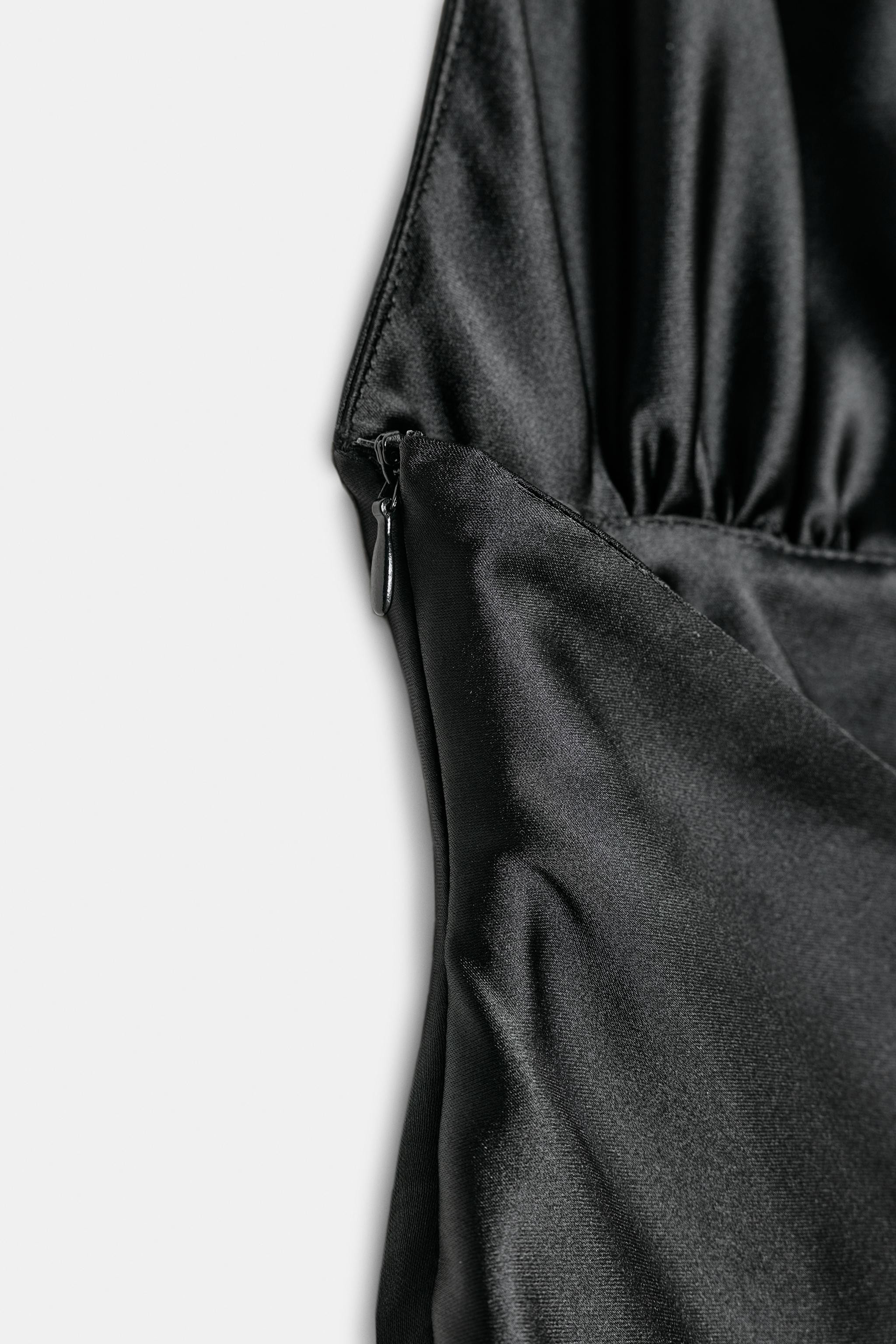 SATIN EFFECT MINI DRESS | Zara US