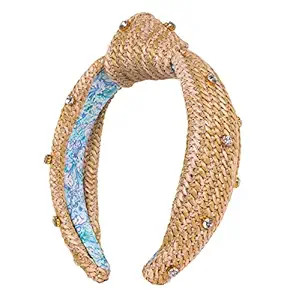 Lilly Pulitzer Colorful Knotted Headband, Raffia Headband, Cute Embellished Hair Accessories for ... | Amazon (US)