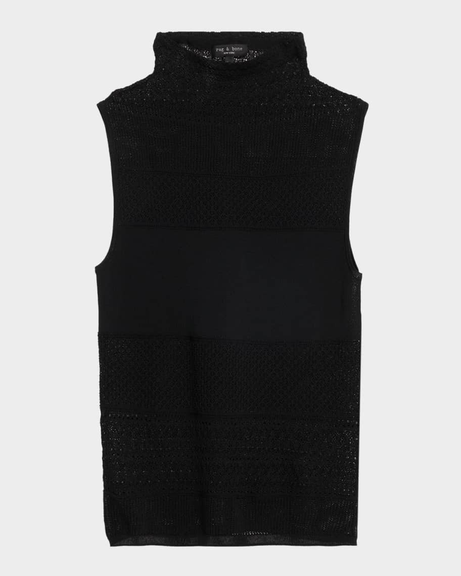 Rag & Bone Mira Knit Mock-Neck Top | Neiman Marcus