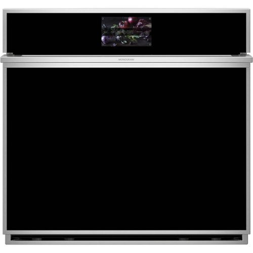 Monogram - 30"" Built-In Single Electric Convection Wall Oven - Stainless steel | Best Buy U.S.