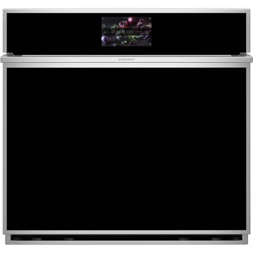 Monogram - 30"" Built-In Single Electric Convection Wall Oven - Stainless steel | Best Buy U.S.