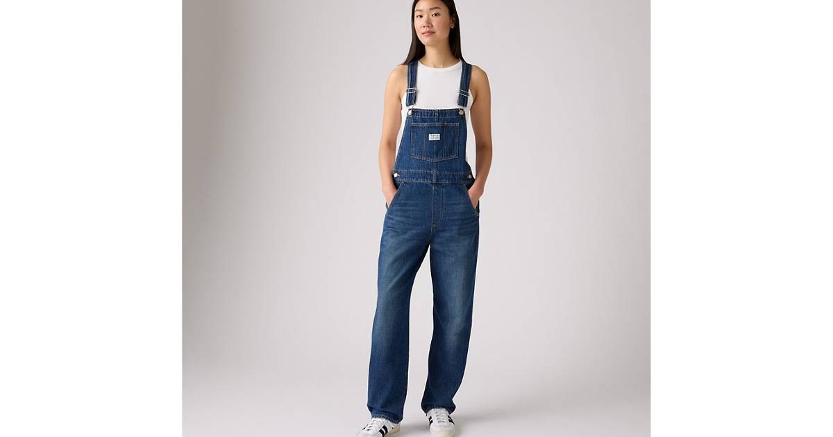 Vintage Denim Women's Overalls - Dark Wash | Levi's® US | Levi's US