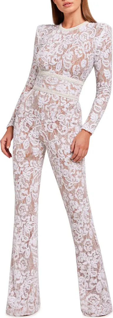 Bella Long Sleeve Lace Jumpsuit | Nordstrom