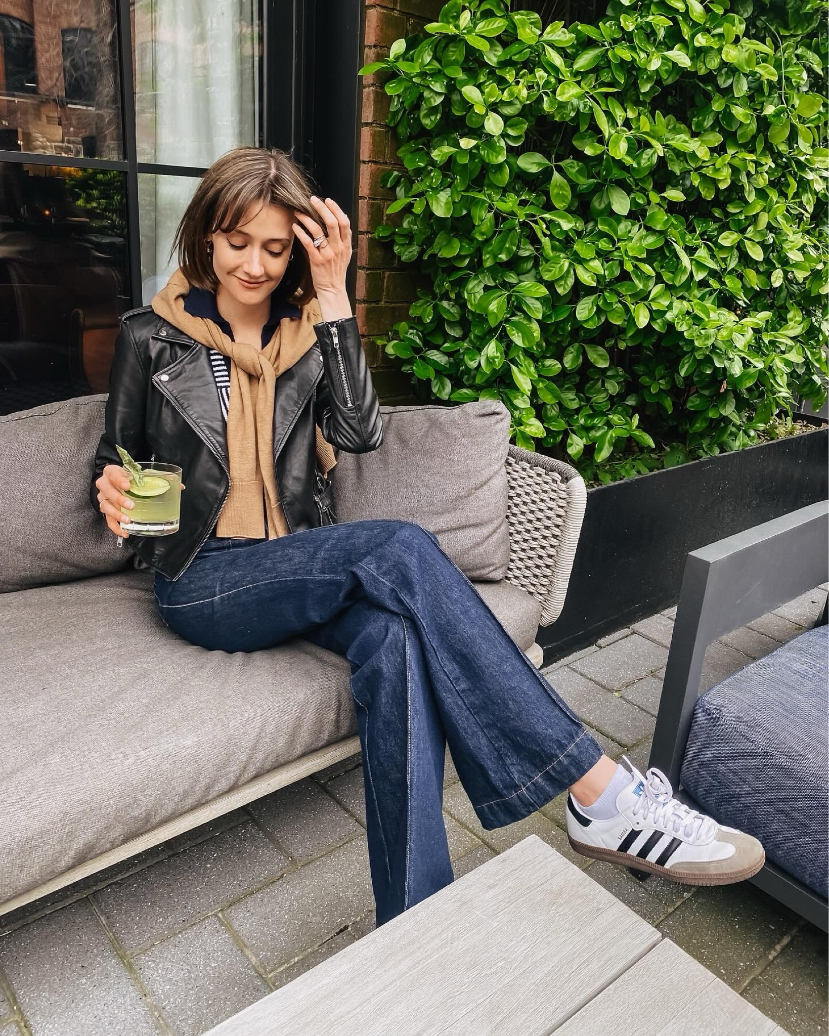 Spring layering always looks cooler with a leather jacket and adidas sneakers!

#LTKSeasonal #LTKstyletip #LTKshoecrush