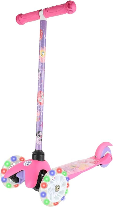 My Little Pony Self Balancing Kick Scooter with Light Up Wheels, Extra Wide Deck, 3 Wheel Platfor... | Amazon (US)