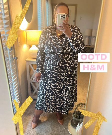 Wednesday OOTD! Love a one and done outfit like this H&M dress. I got this last year but I’ve linked current styles and prints below 👇🏾 

#LTKstyletip #LTKworkwear #LTKfindsunder50