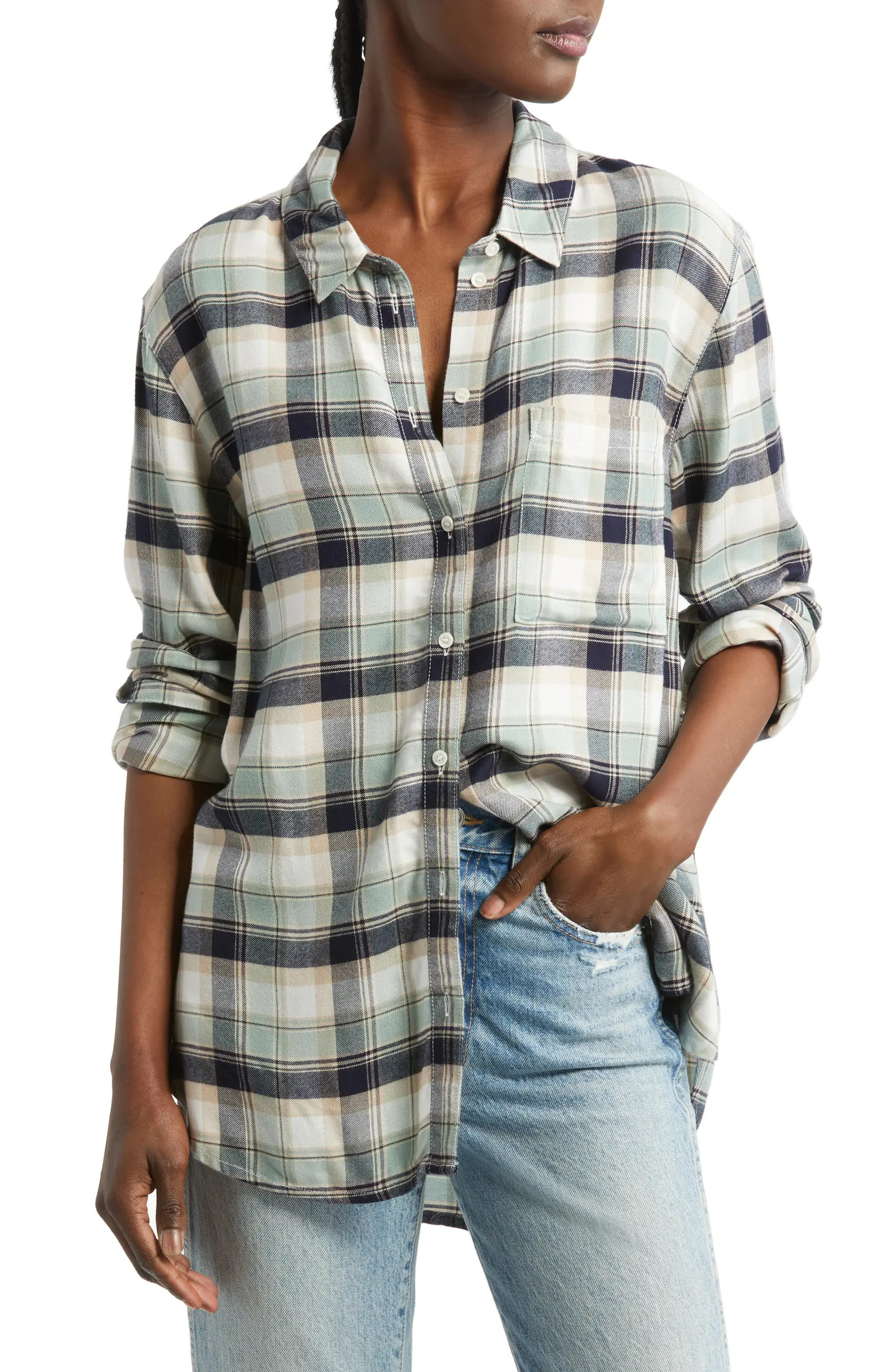 Plaid Boyfriend Shirt | Nordstrom