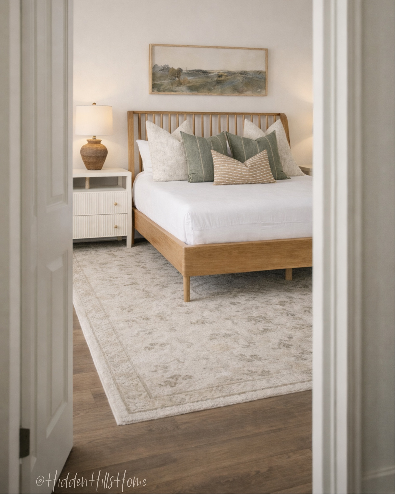 Cozy master bedroom decor ideas, bedroom mood board, bedding, home decor, affordable bed frame, master bedroom inspiration, neutral bedroom, nightstands, dresser 
