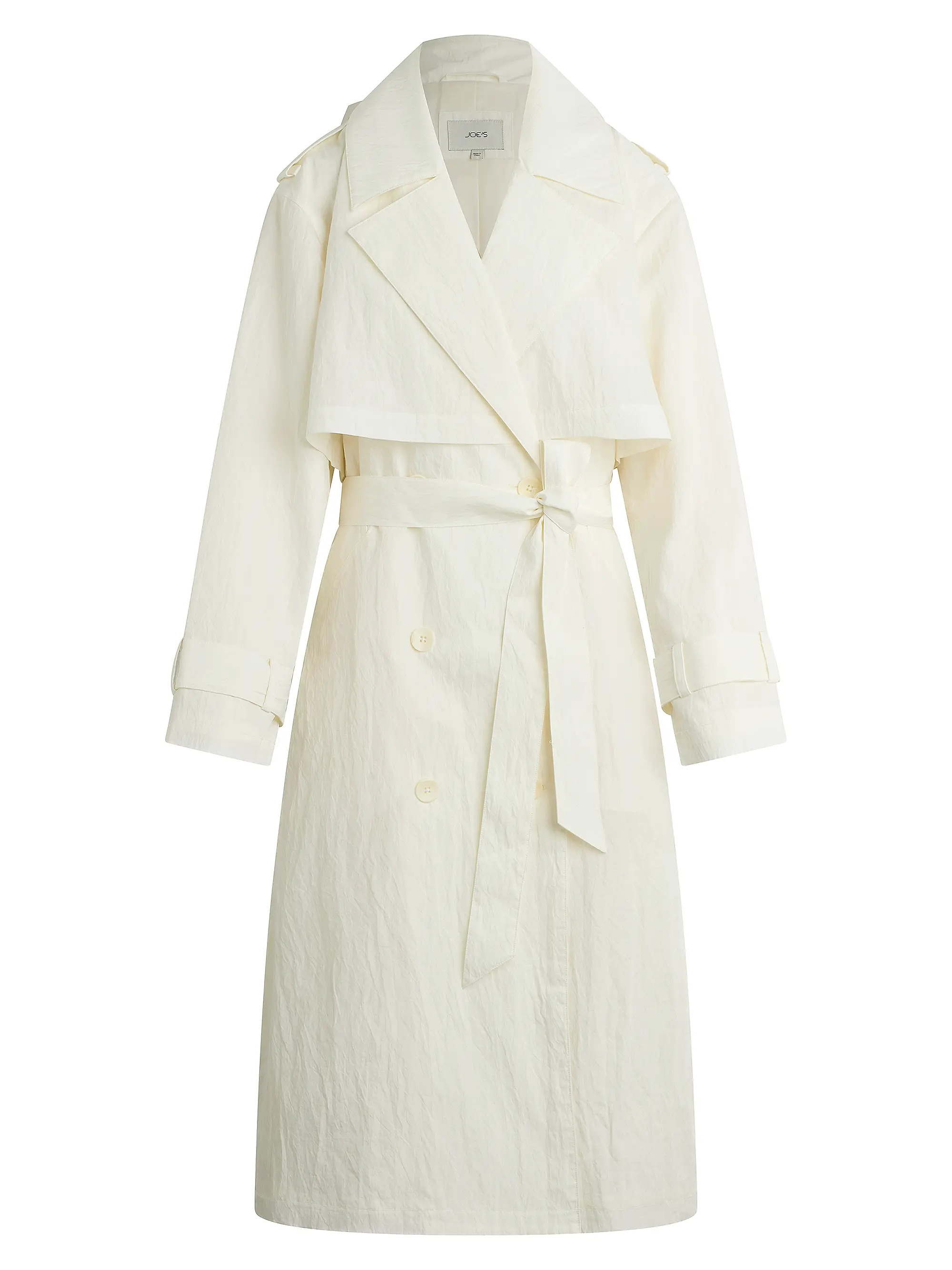 Joe's Jeans The Elizabeth Textured Cotton-Blend Trench Coat | Saks Fifth Avenue | Saks Fifth Avenue