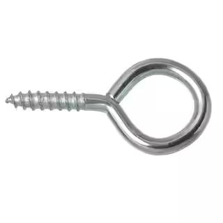 1/4 in. x 2-1/2 in. Stainless Steel Screw Eye (2-Pack) | The Home Depot