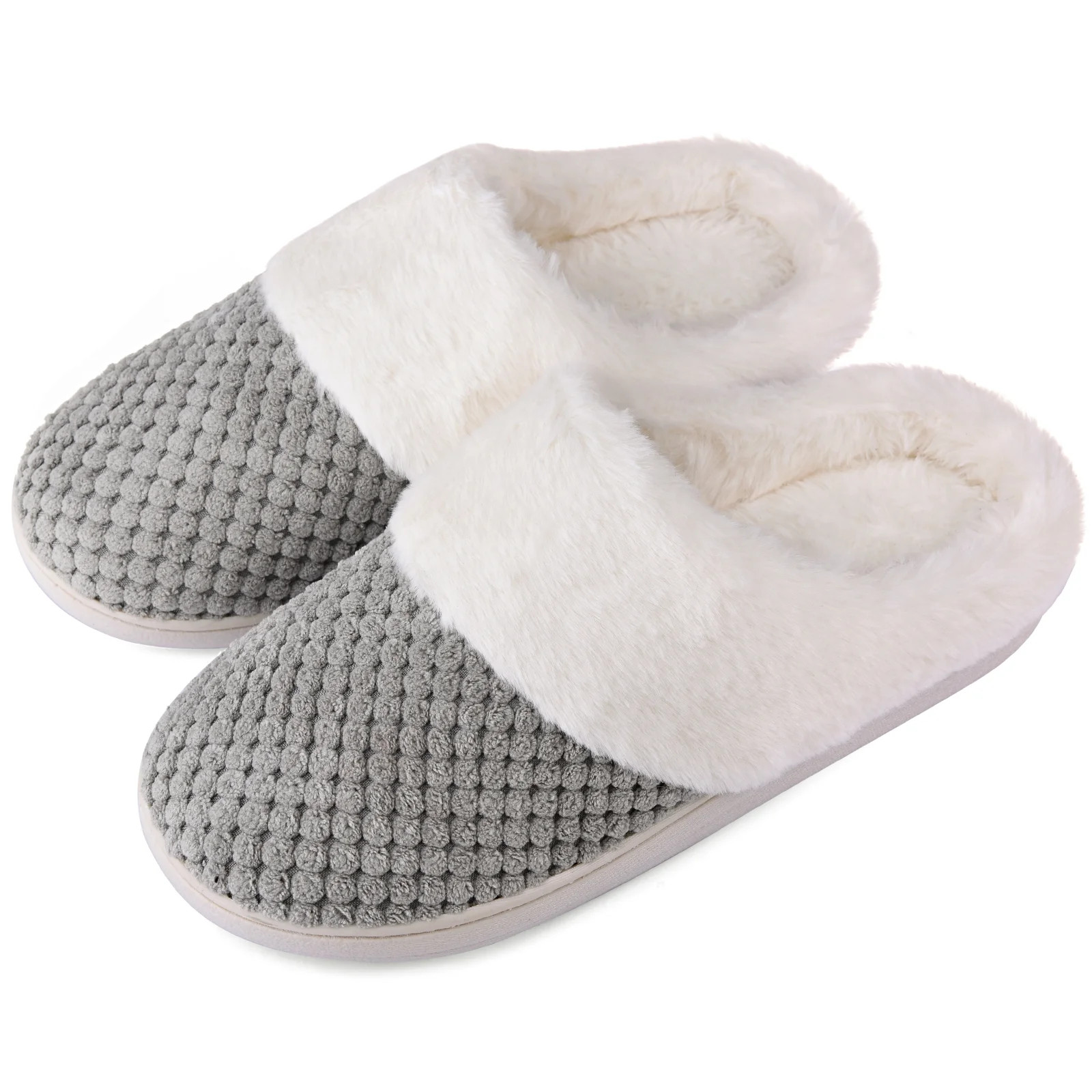 VONMAY Women's Slippers Cozy House Shoes Soft Slip-on Indoor Outdoor - Walmart.com | Walmart (US)