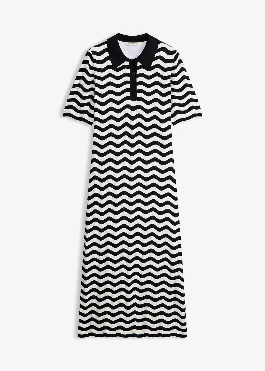 Strickkleid aus reiner Baumwolle | Bonprix DE