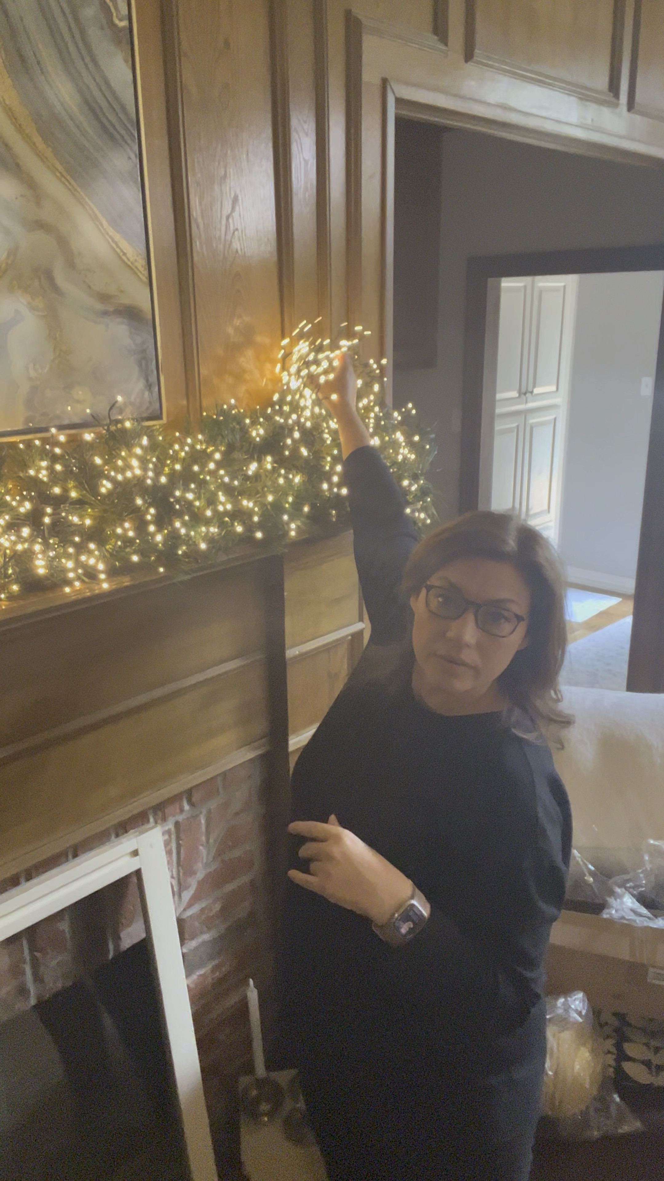 My first of two 40’ cluster lights is on the mantel.

#LTKHoliday #LTKhome 

#LTKSeasonal