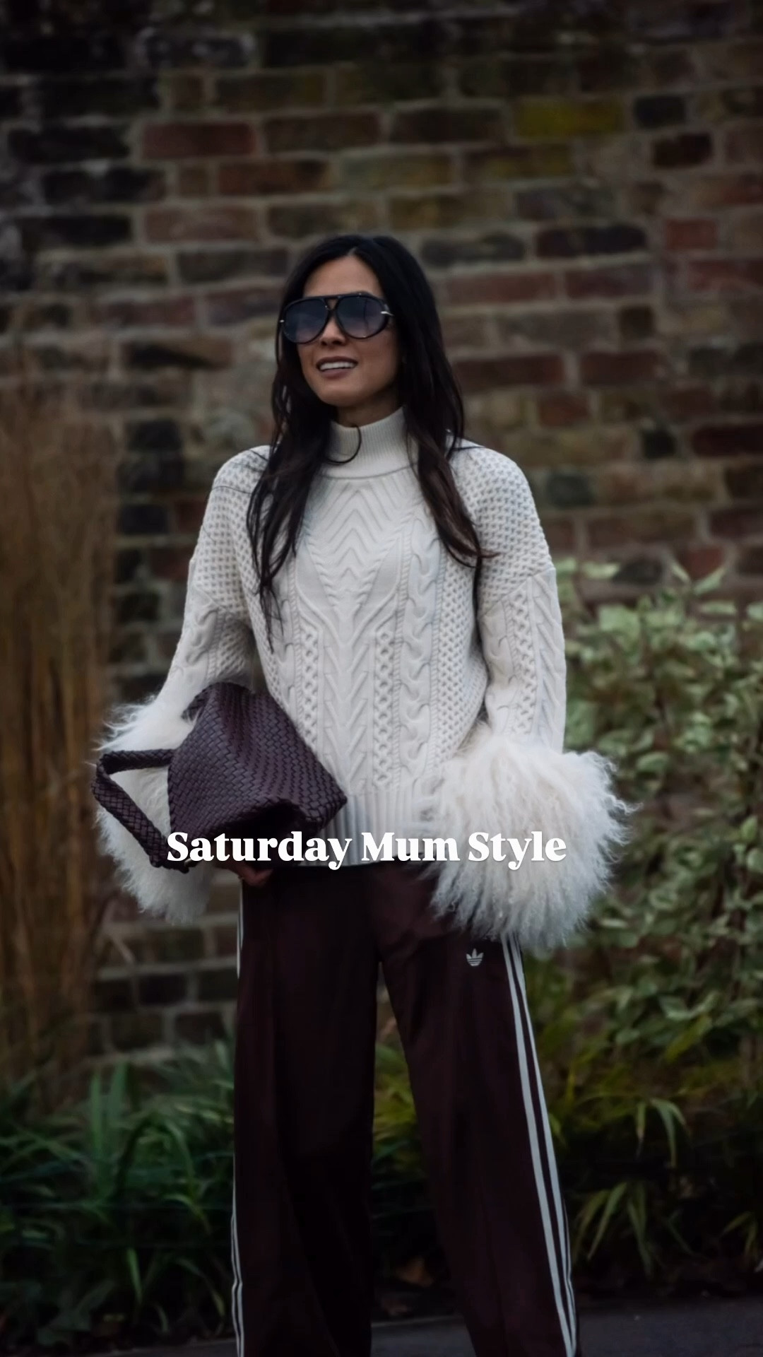 Saturday Style 🤎 Wearing this beautiful cable knit jumper with statement sleeves, which I’ve styled with my track pants, woven gag & Uggs for a relaxed but elevated weekend look. - hope you all have a lovely Saturday too. Love Debs ❤️ #saturdaystyle #ootd 

#LTKeurope #LTKwinter #LTKstyletip