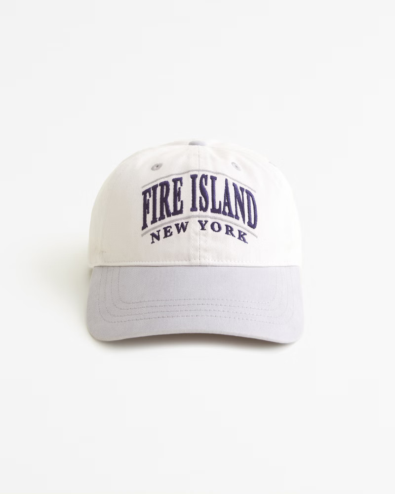 Abercrombie & Fitch Men's Embroidered Graphic Baseball Hat in Off White - Size 1 SIZE | Abercrombie & Fitch (US)