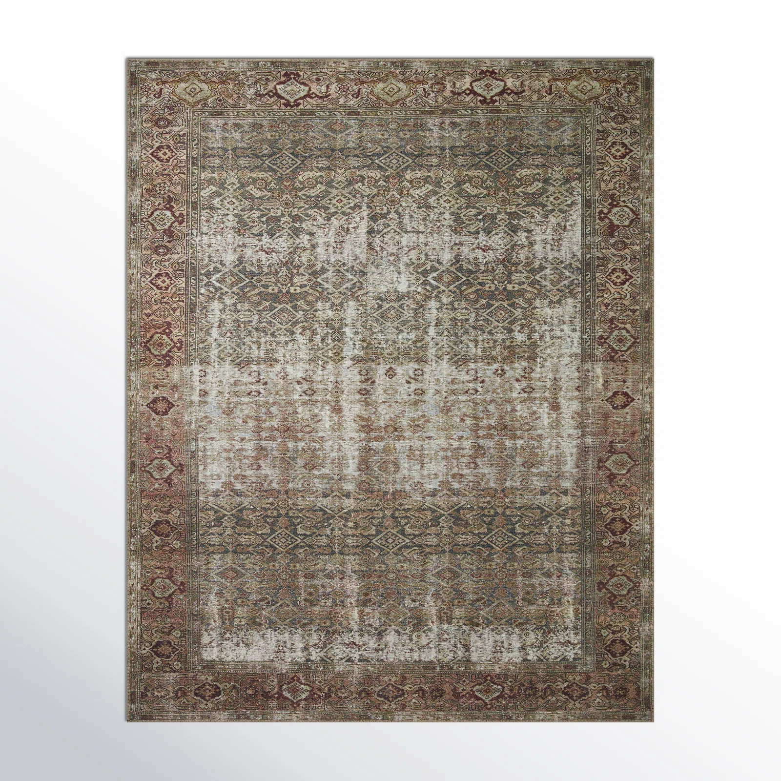 Amber Lewis x Loloi Georgie Moss / Salmon Area Rug | Wayfair North America