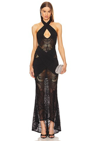 x REVOLVE Mirabella Gown | Black Gown | Black Crochet Dress | Crochet Maxi Dress Crochet Outfit | Revolve Clothing (Global)
