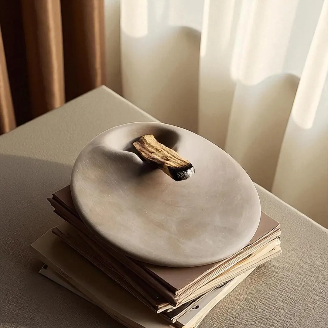 Artisanal Minimalist Ceramic Palo Santo Holder – Wabi-sabi Inspired Incense Burner Plate - Etsy | Etsy (US)