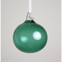 Transparent Blue Green Blown Glass Ornament | Etsy (US)