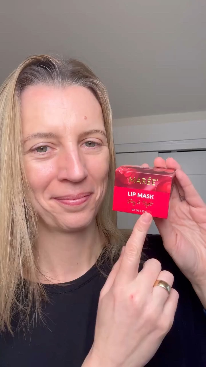 Wake Up with Soft Lips Using MAREE Lip Mask Overnight #ad