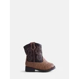 Wonder Nation Baby Boys Faux Leather Western Boots | Walmart (US)
