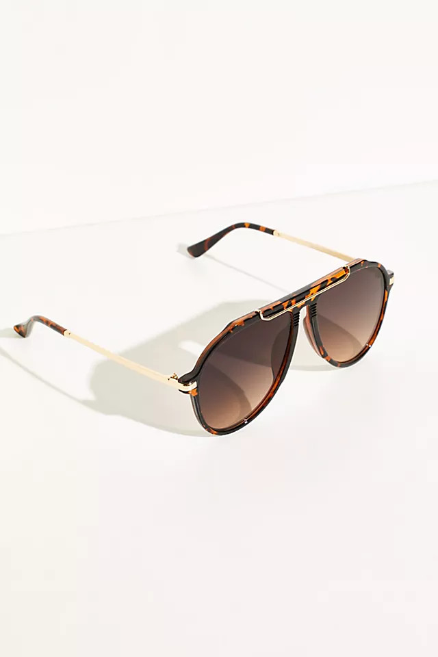 Ventura Oversized Aviator Sunglasses | Free People (Global - UK&FR Excluded)