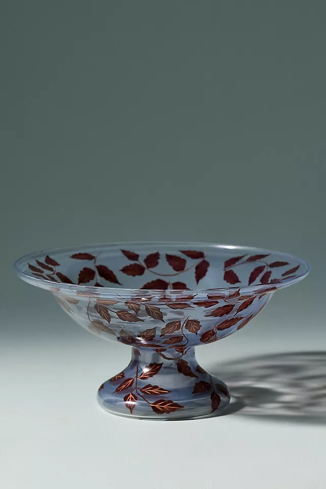 Brienne Floral Glass Vessel | Anthropologie (US)