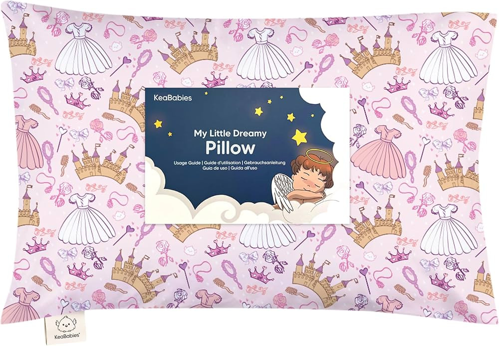 Toddler Pillow with Pillowcase - 13x18 My Little Dreamy Kids Travel Bed Pillows for Sleeping, Org... | Amazon (US)