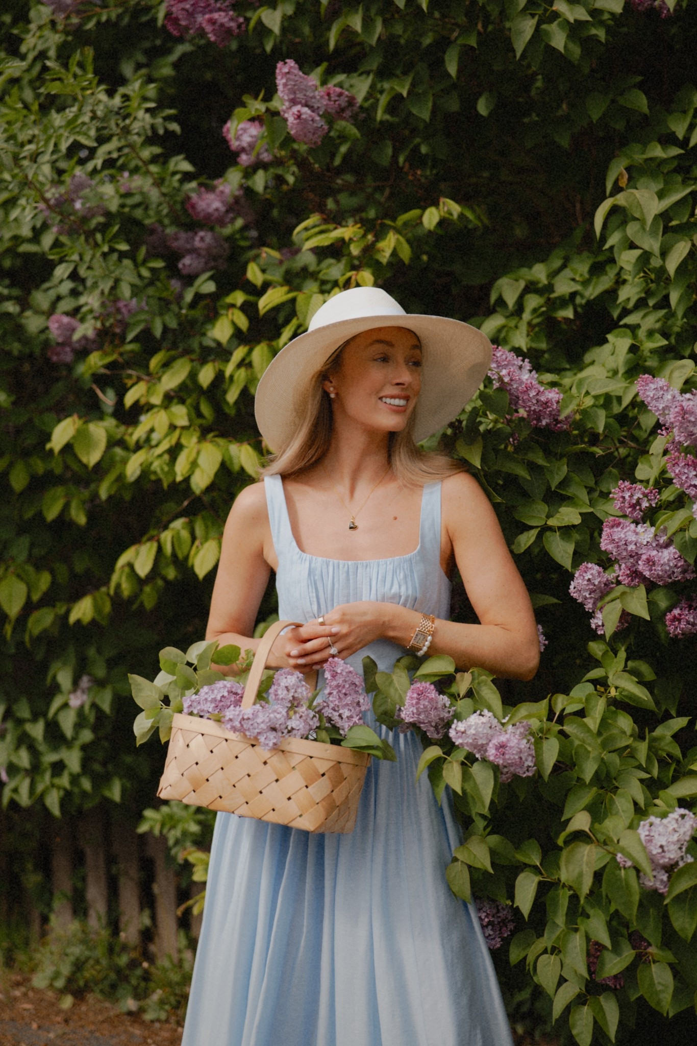 The perfect spring dresses 🌿 Luxury dress for an elegant summer wardrobe. Blue dress, Net A Porter dress, luxury fashion. Straw hat, luxury accessories, Holland Cooper 🫶🏼 Wedding guest dress ideas.

#LTKspring #LTKdresses #LTKluxury