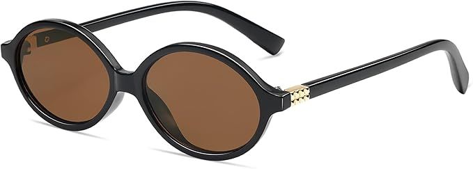 Retro Oval Sunglasses for Women Men Small Round Sunnies 90s Vintage Style Y2K AP3697 | Amazon (US)